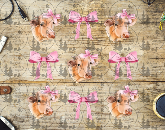 UVDTF Cows and Pink Bows