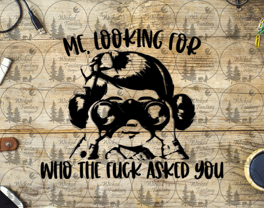 UVDTF Me,  Looking for Who the F*ck Asked You