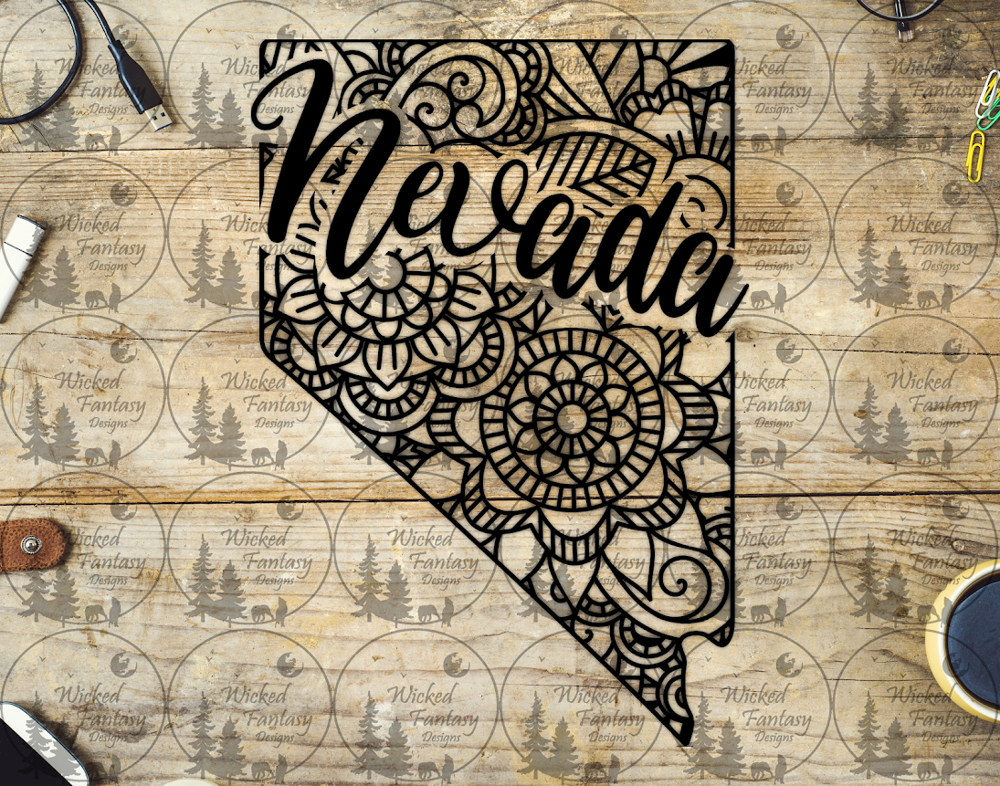 UVDTF Nevada Line Art