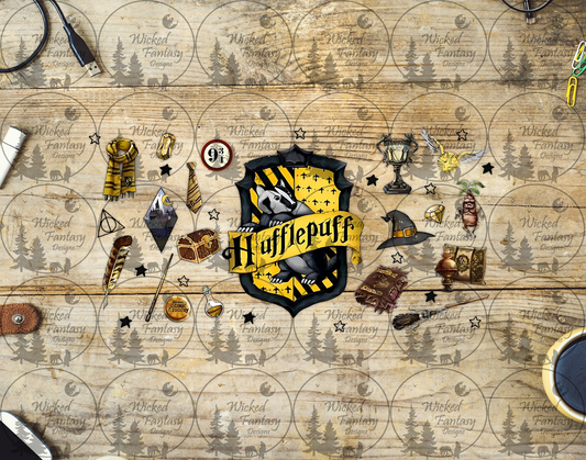 UVDTF Wizard Hufflepuff 16oz 40oz