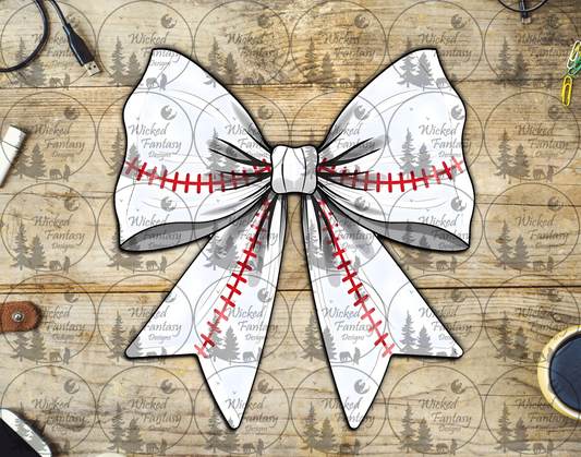 UVDTF MInimalist Baseball Bow