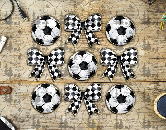 UVDTF Soccerballs and Bows