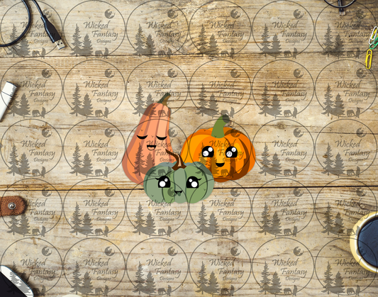 UVDTF Cute Kawaii Pumpkins