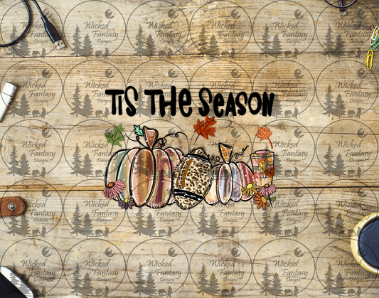 UVDTF Tis the Season Football and Painted Pumpkins