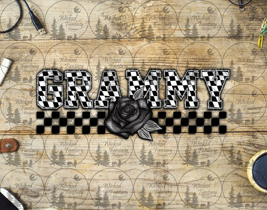 UVDTF Grammy Checkered 16oz 40oz