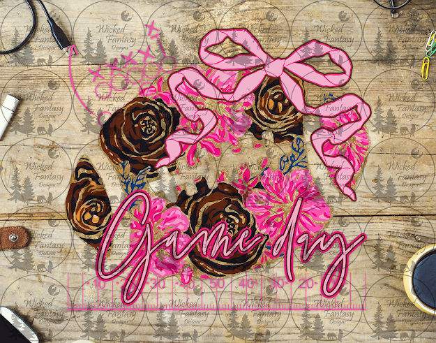 UVDTF Game Day Football Floral