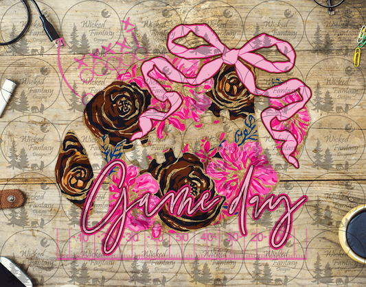 UVDTF Game Day Football Floral