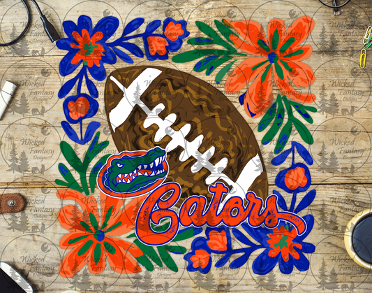 UVDTF Gators Floral Football