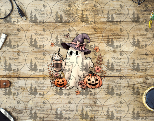 UVDTF Cute Ghost with Latte