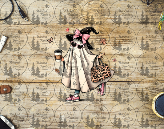 UVDTF Bougie Ghost with Coffee and Bag
