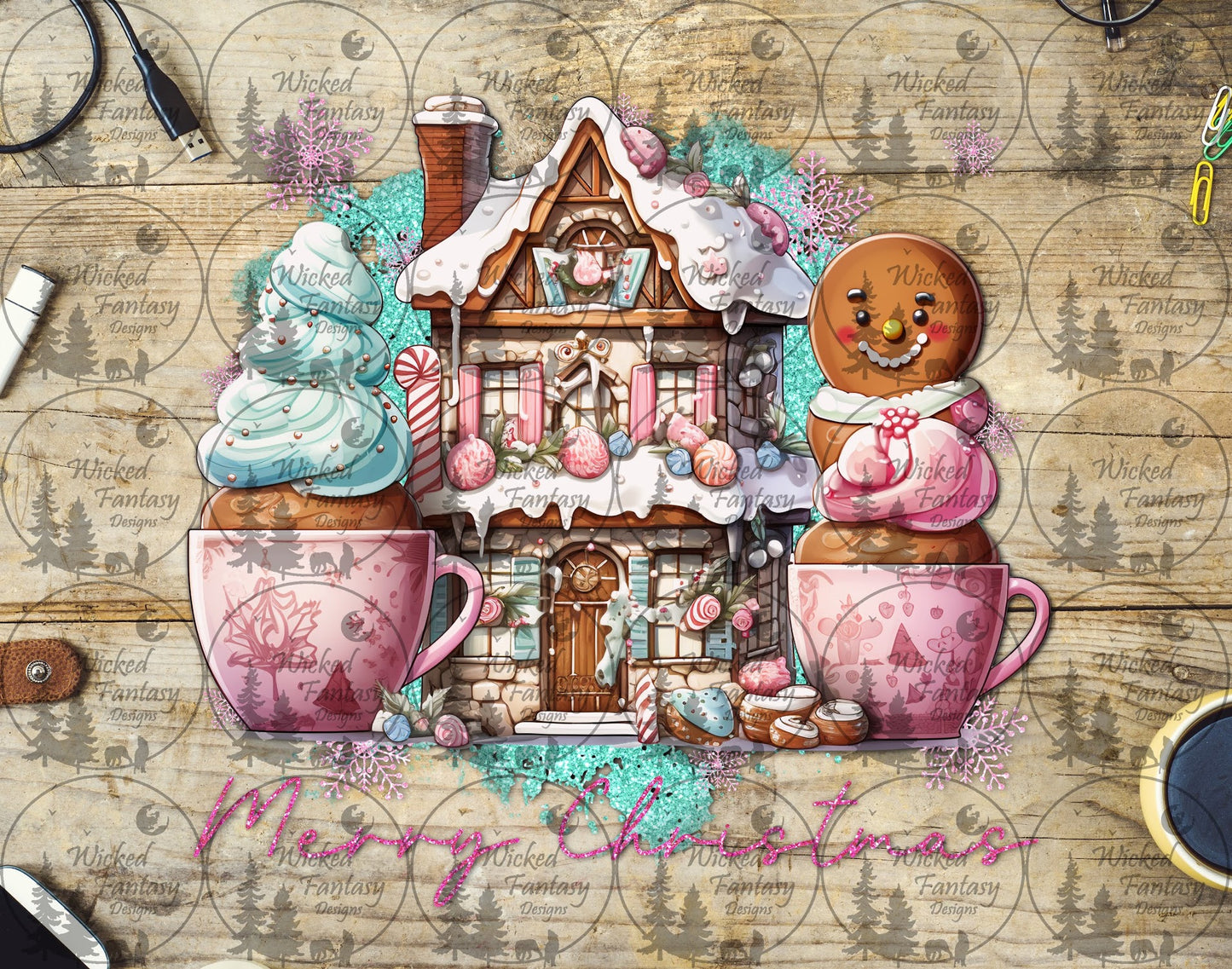 UVDTF Merry Christmas Sweets Cabin