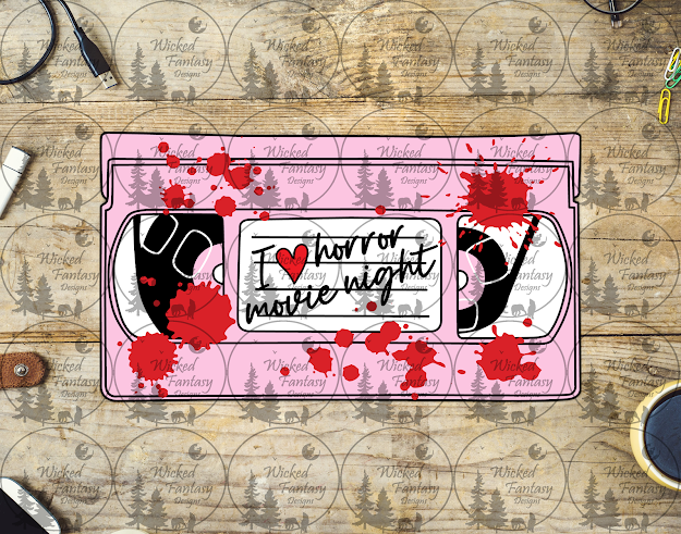 UVDTF I Love Horror Movie Night – Wicked Fantasy Designs