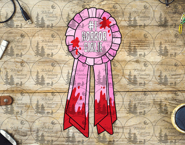 UVDTF Horror Girlie Ribbon – Wicked Fantasy Designs