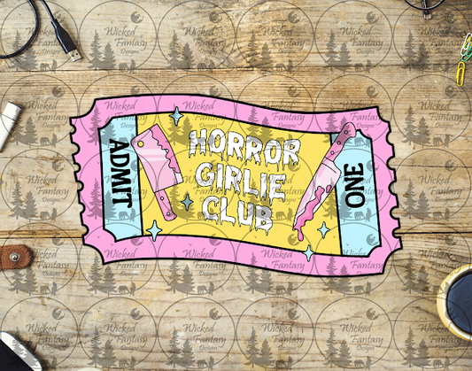 UVDTF Horror Girlie Club Ticket