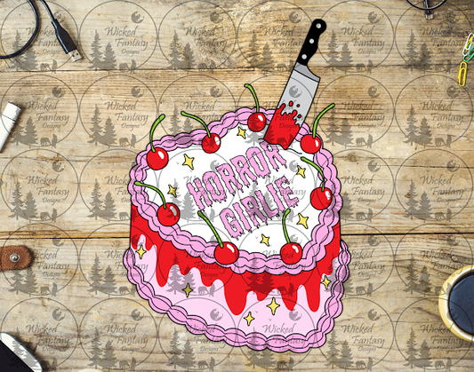 UVDTF Horror Girlie Cake