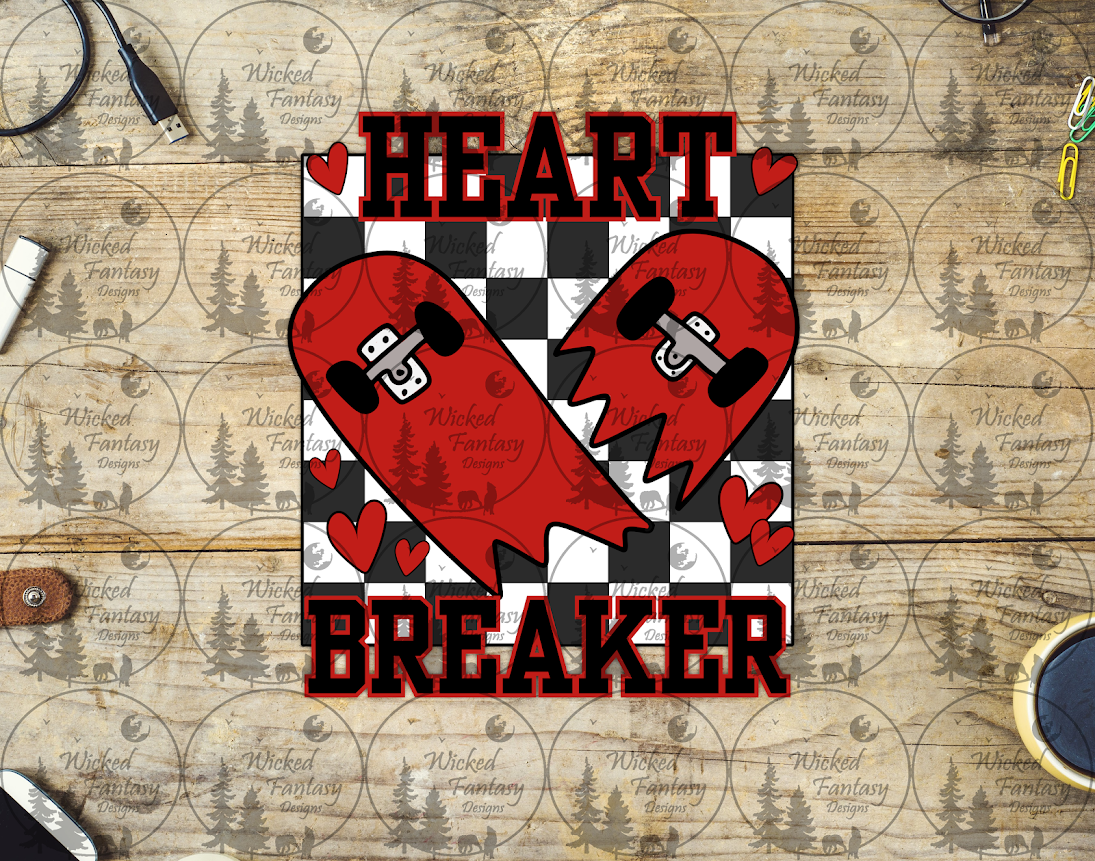 UVDTF Heart Breaker Skateboard