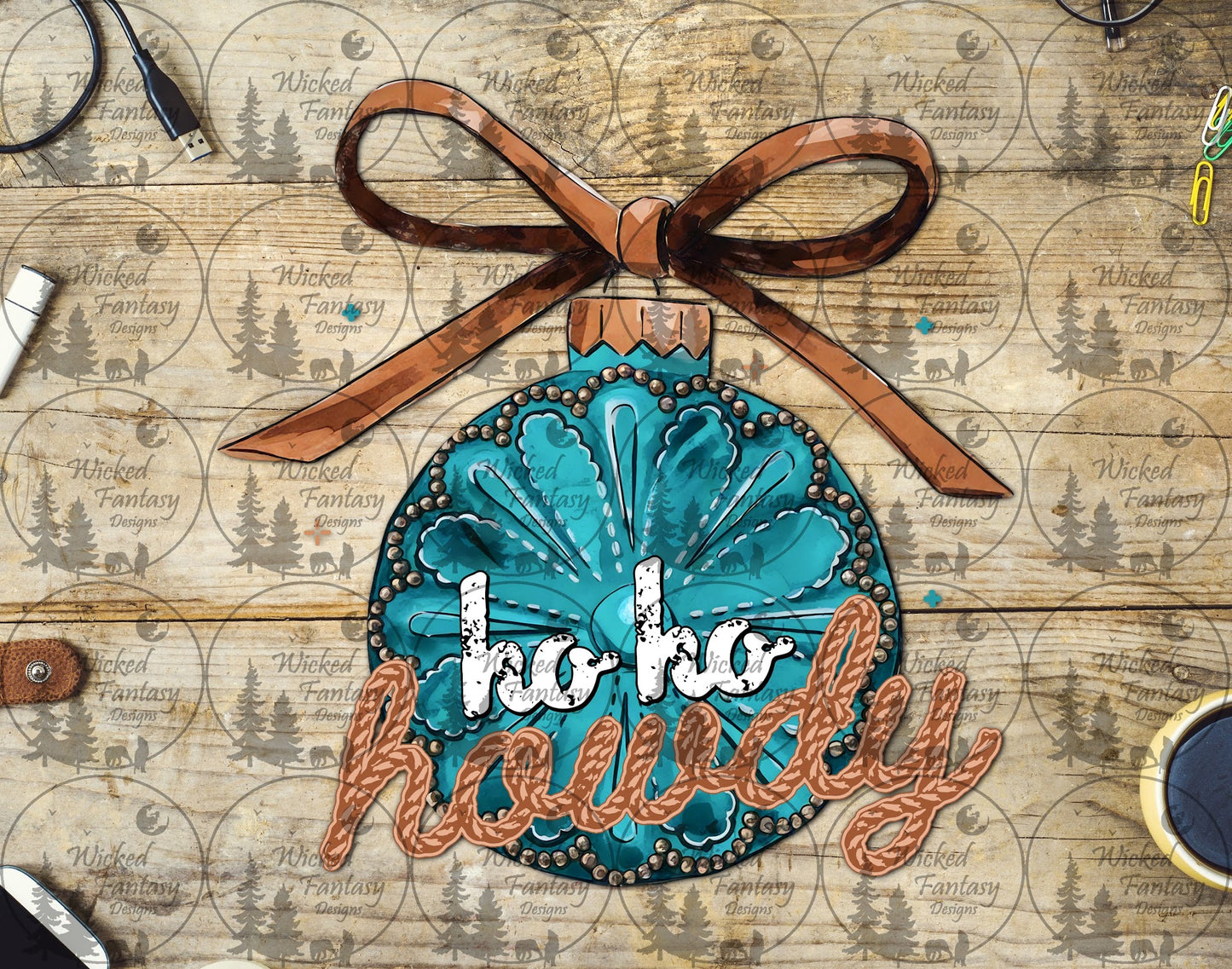 UVDTF Ho Ho Howdy Ornament