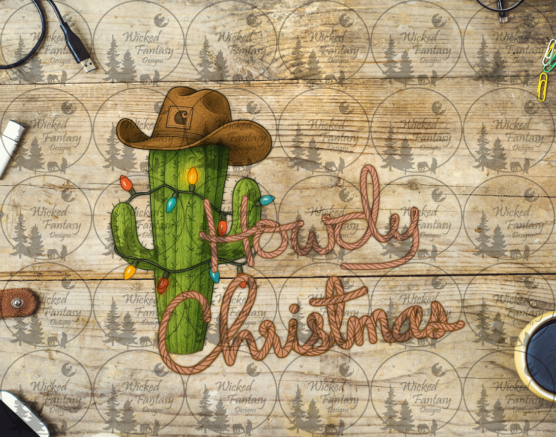 UVDTF Howdy Christmas Cactus