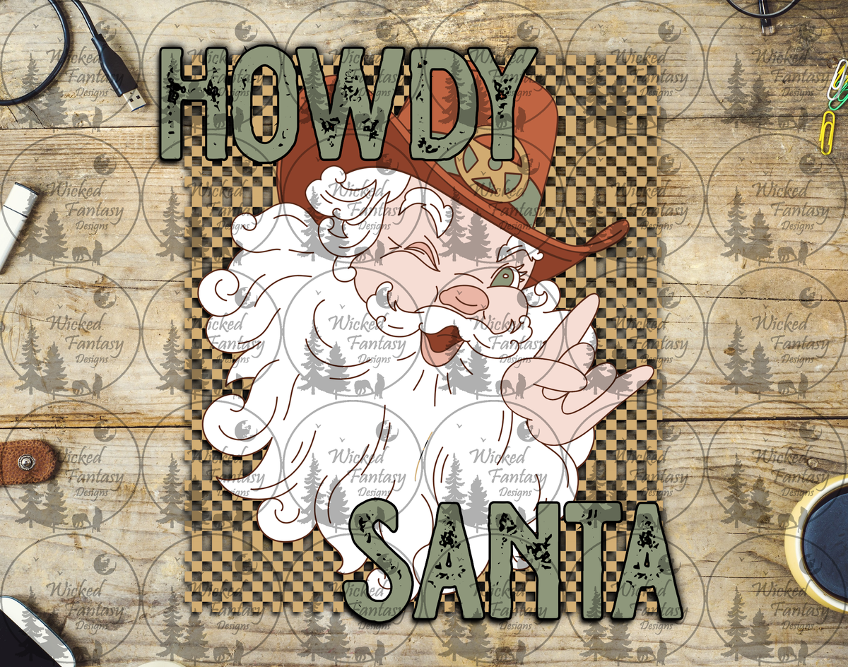 UVDTF Howdy Santa