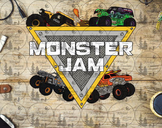 UVDTF Monster Jam Monster Trucks