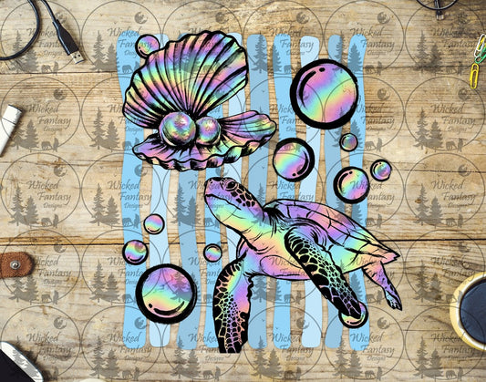 UVDTF Pastel Sea Turtle and Pearls