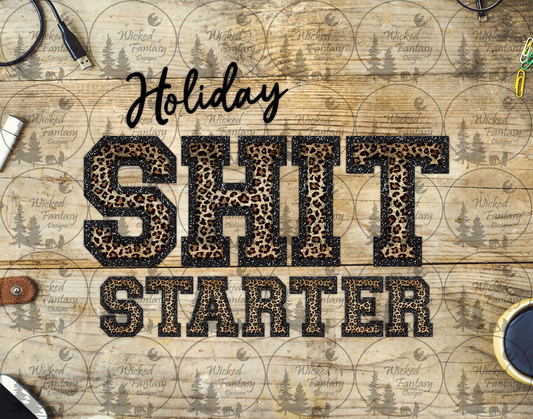 UVDTF Holiday Sh*t Starter Leopard Print