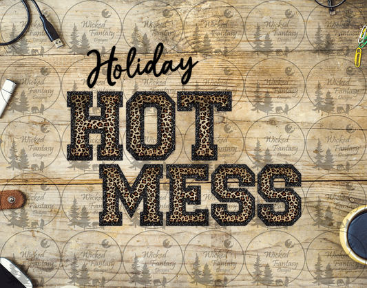 UVDTF Holiday Hot Mess Leopard Print