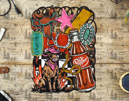 UVDTF Cowpoke Collage
