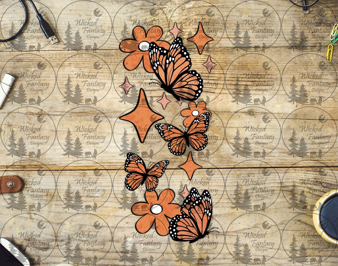 UVDTF Butterfly Pen Wrap Bookmark Bundle