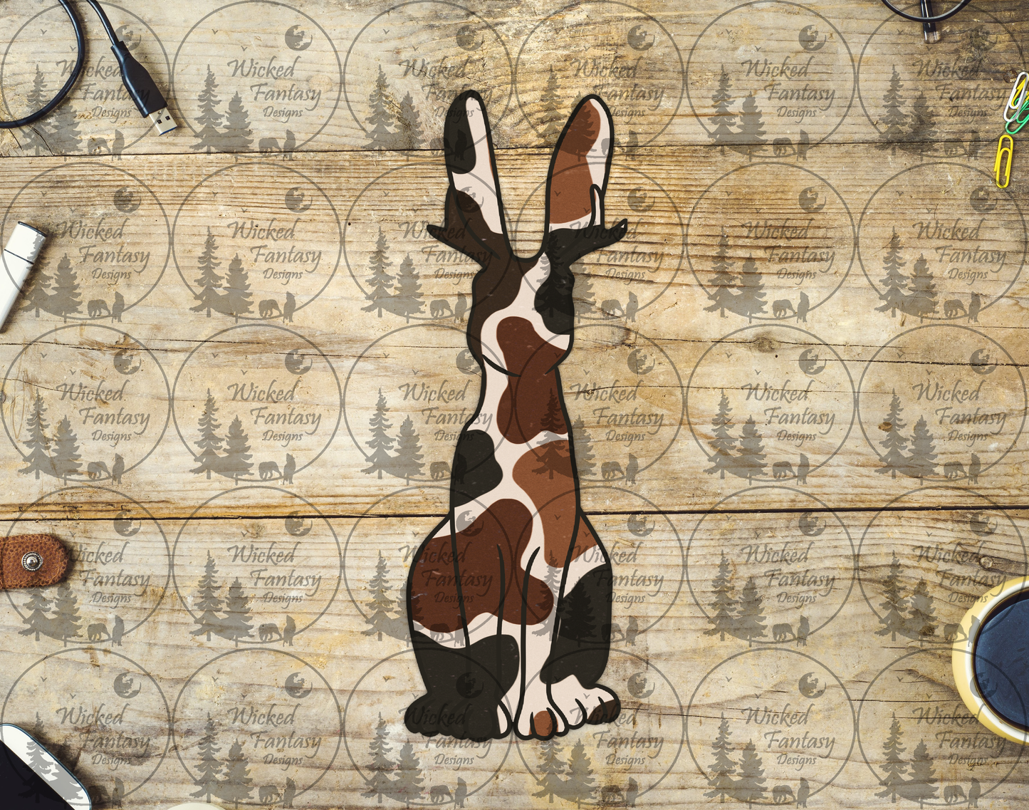 UVDTF Camo Chocolate Bunny