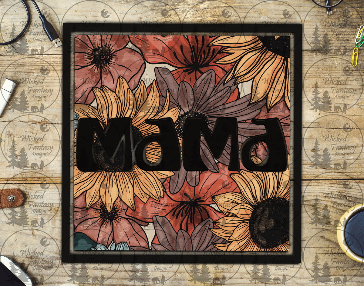 UVDTF Mama Sunflowers and Floral