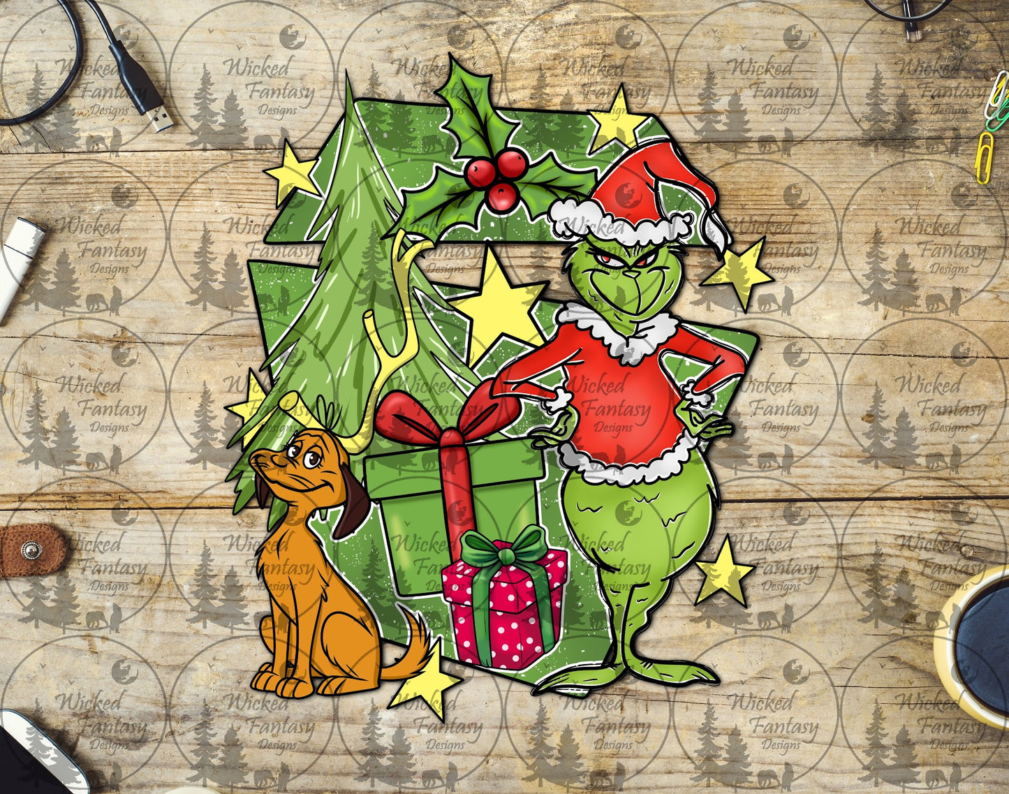 UVDTF Green Christmas