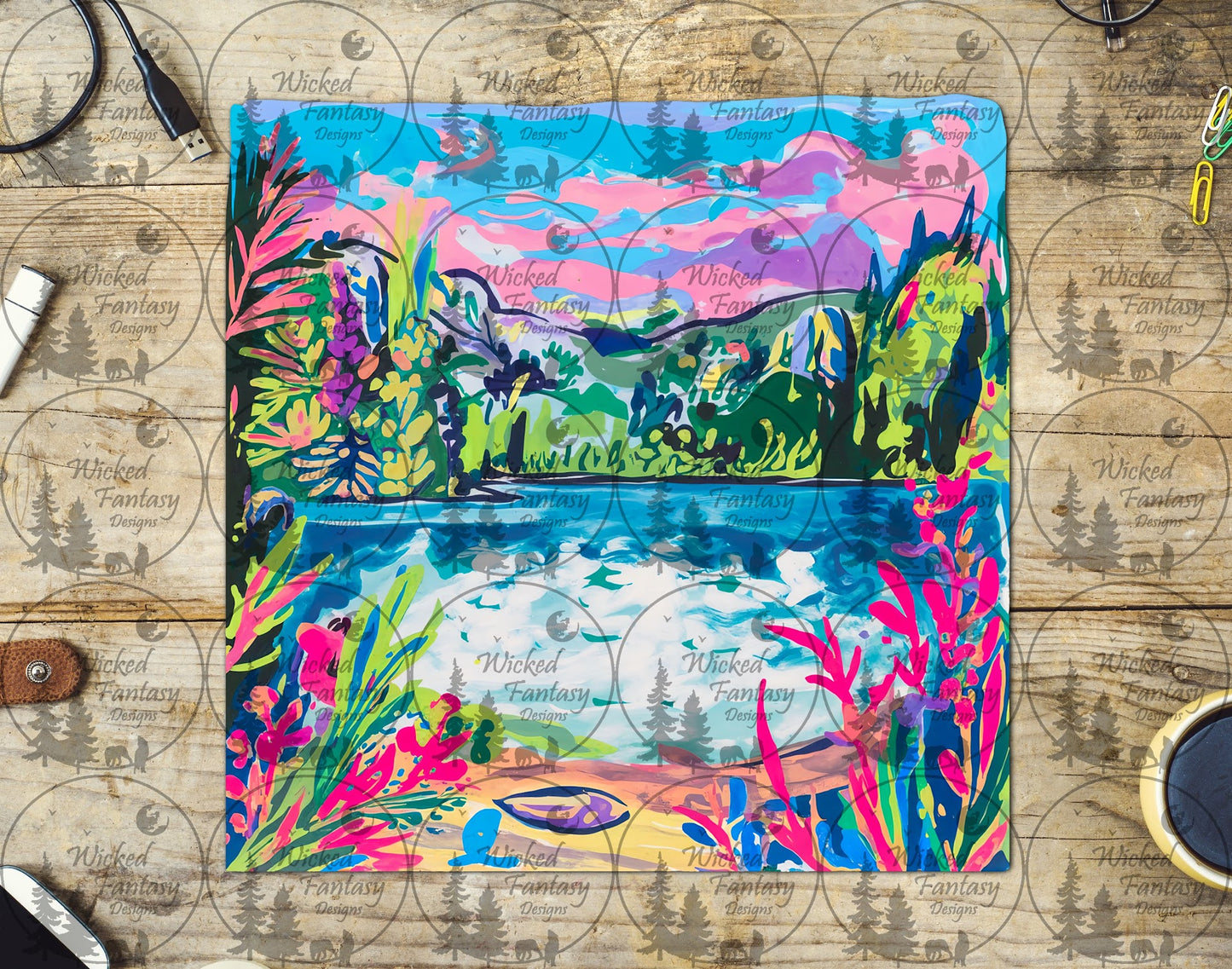 UVDTF Brushstroke Valley Lake