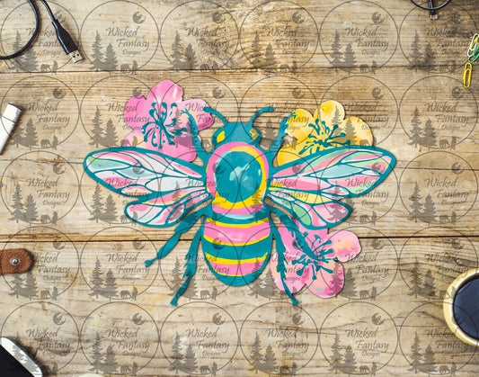UVDTF Brushstroke Bee