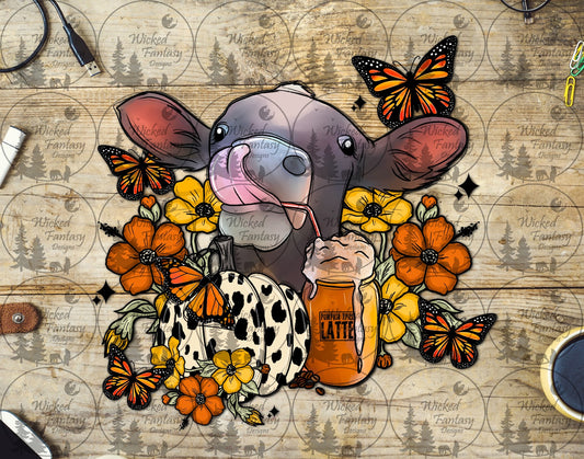 UVDTF Calf with Flowers and Butterflies