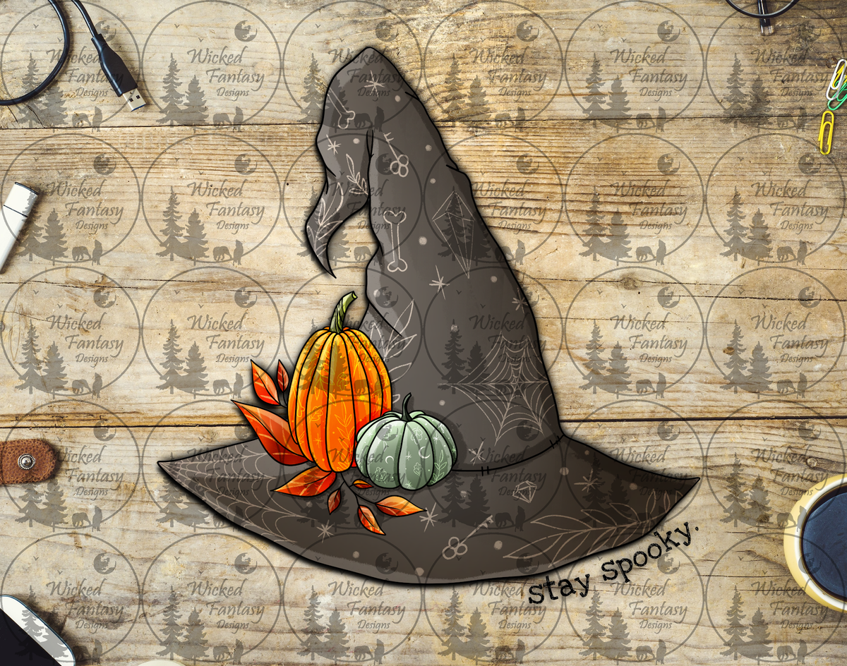 UVDTF Stay Spooky Witch Hat