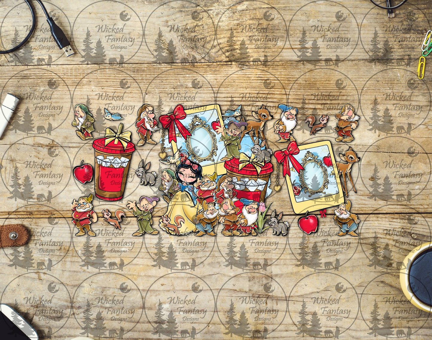 UVDTF Dwarves Coffee and Tablet 16oz 40oz