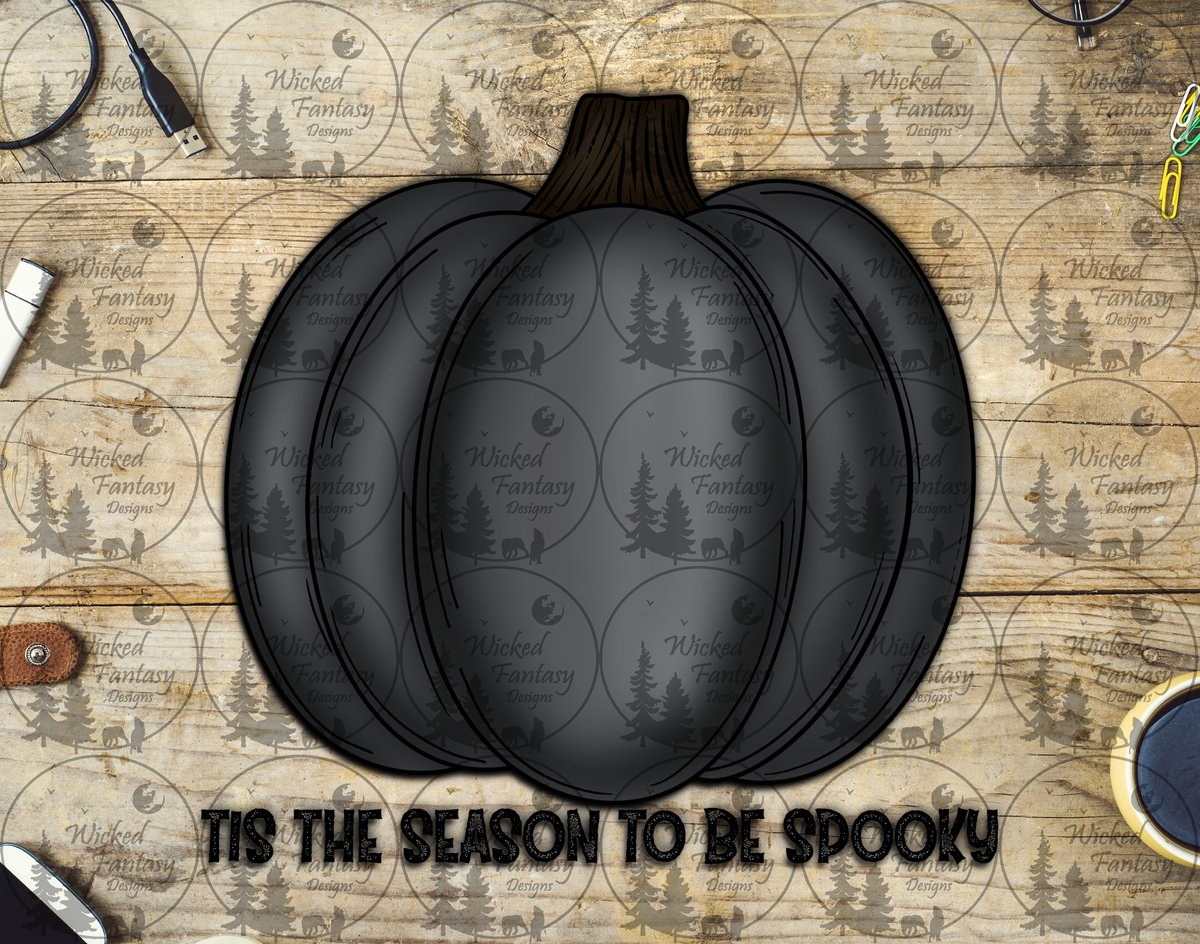 UVDTF Tis the Season to be Spooky Black Pumpkin