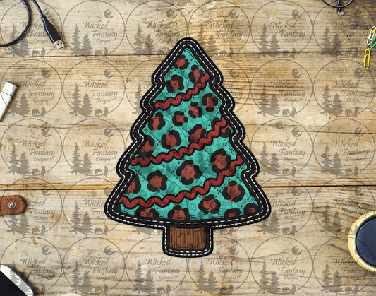 UVDTF Leopard Quilted Faux Tree