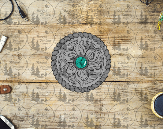 UVDTF Round Silver Concho