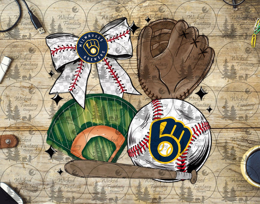 UVDTF Coquette Baseball Milwaukee