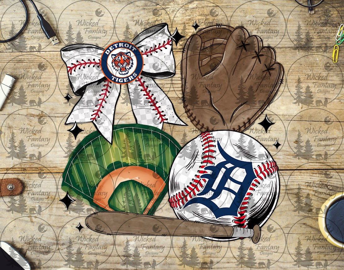 UVDTF Coquette Baseball Detroit
