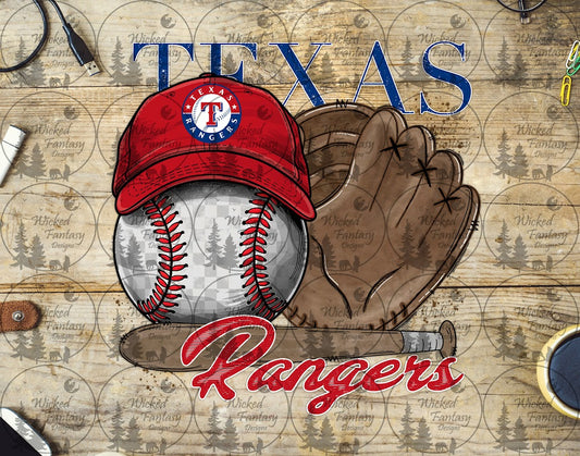 UVDTF Baseball and Hat Texas
