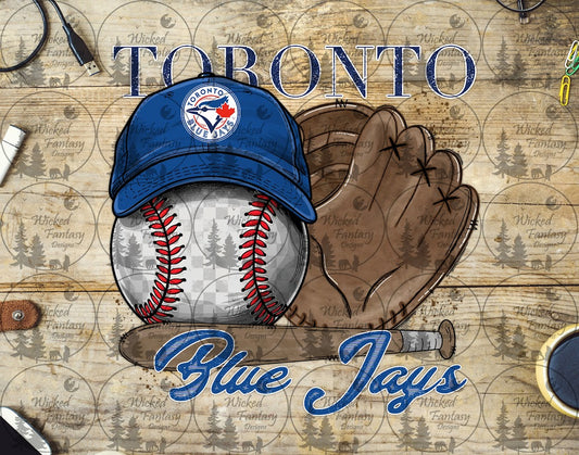 UVDTF Baseball and Hat Toronto