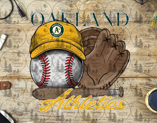 UVDTF Baseball and Hat Oak
