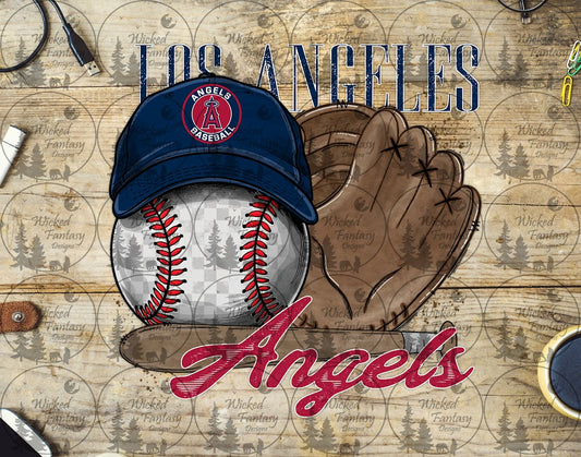UVDTF Baseball and Hat LA