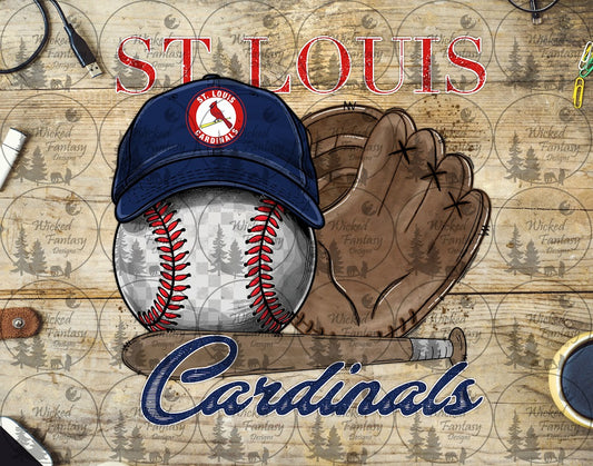 UVDTF Baseball and Hat St Louis