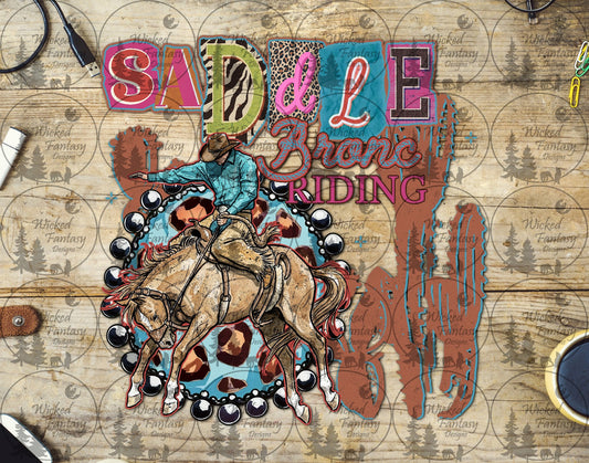 UVDTF Saddle Bronc Riding Concho and Cactus