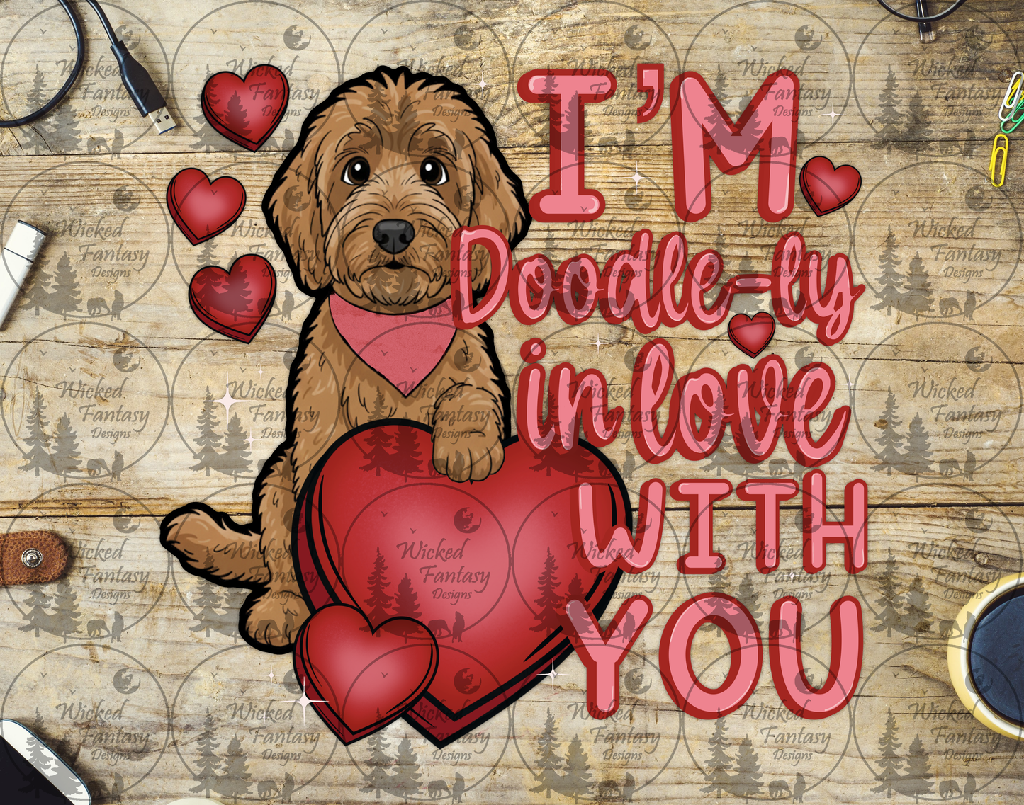 UVDTF I'm Doodle-ly in Love with You Golden