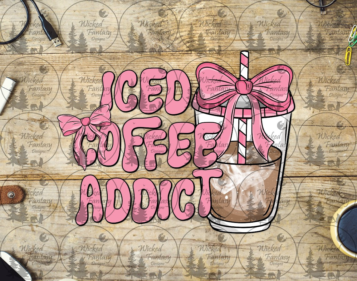 UVDTF Iced Coffee Addict